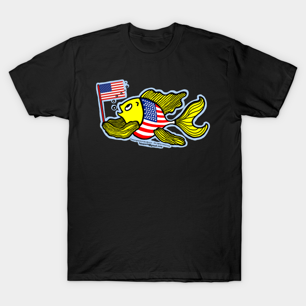 American Flag Fish American Flag Fishing TShirt TeePublic